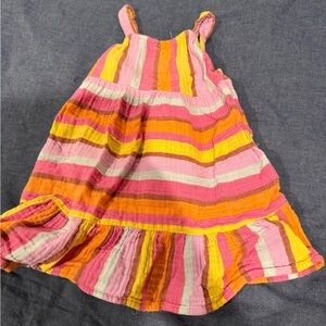 Cat & Jack Multicolor Striped Casual Dress